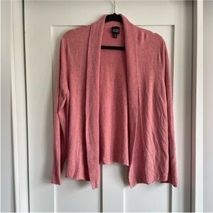 Eileen Fisher Lightweight Stretch Long Sleeve Open Cardigan in Pink. Size XL.